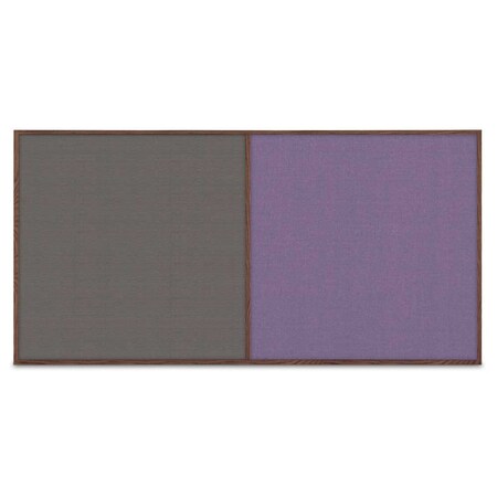 United Visual Products Enclosed Corkboard, 3 Door, 96"x48", 4" Fra UV3406-GOLD-KEYLIME